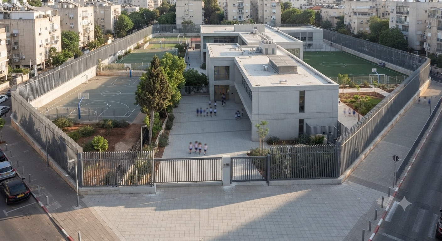 גדרות קלות למוסדות חינוך ופנים העיר